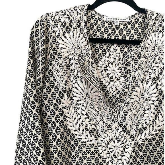 GRETCHEN SCOTT Embroidered Bohemian Top - Picture 3 of 4